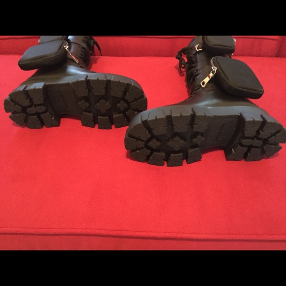 Prada Monolith Leather Boots - Picture 4 of 8
